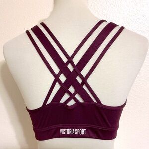Victoria's Secret Sport Strappy Sports Bra Wine M